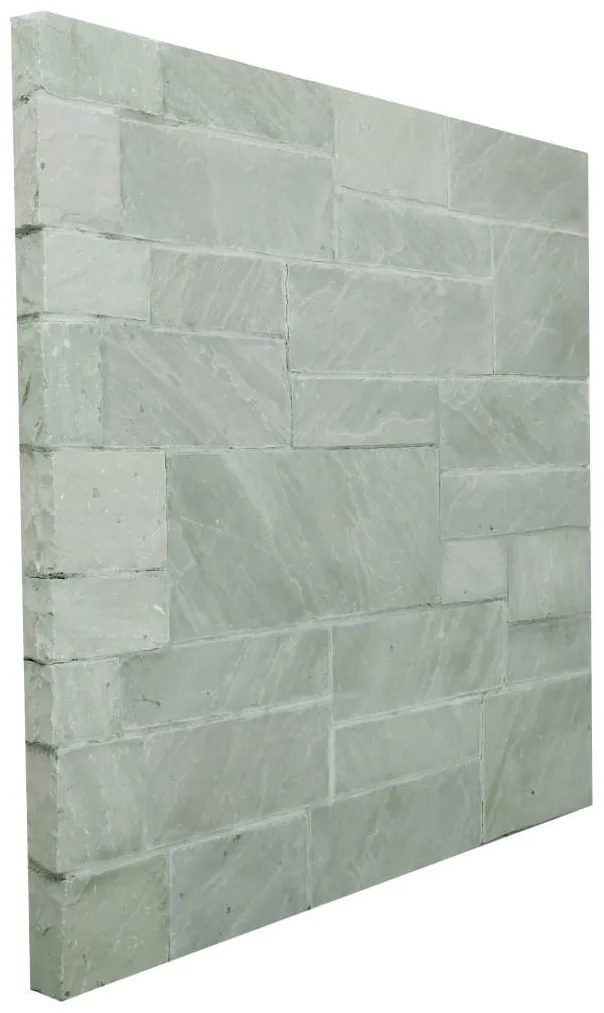Asheville Ashlar Stone laid with corner pieces