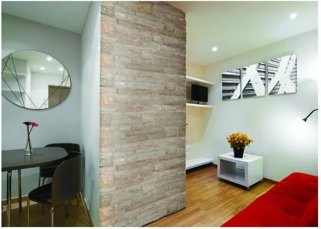 Azteca Ledge Stone on an interior wall