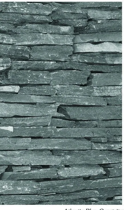 Atlantic Blue Micro Ledge, close detail