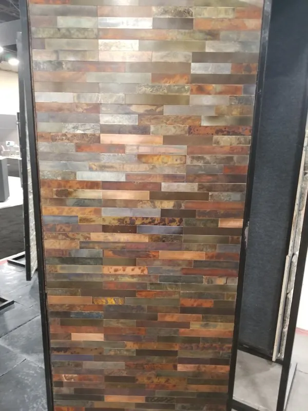 Copper Inferno Metal Wall Panels — photo 2