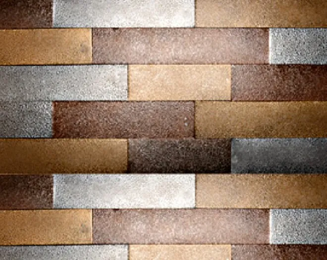 London Mix Metal Wall Panels