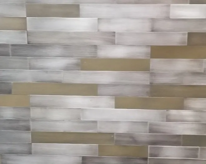 Silver Champagne Metal Wall Panels