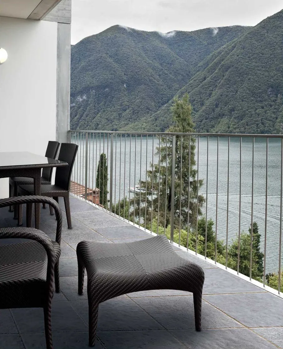 Terraces and pools