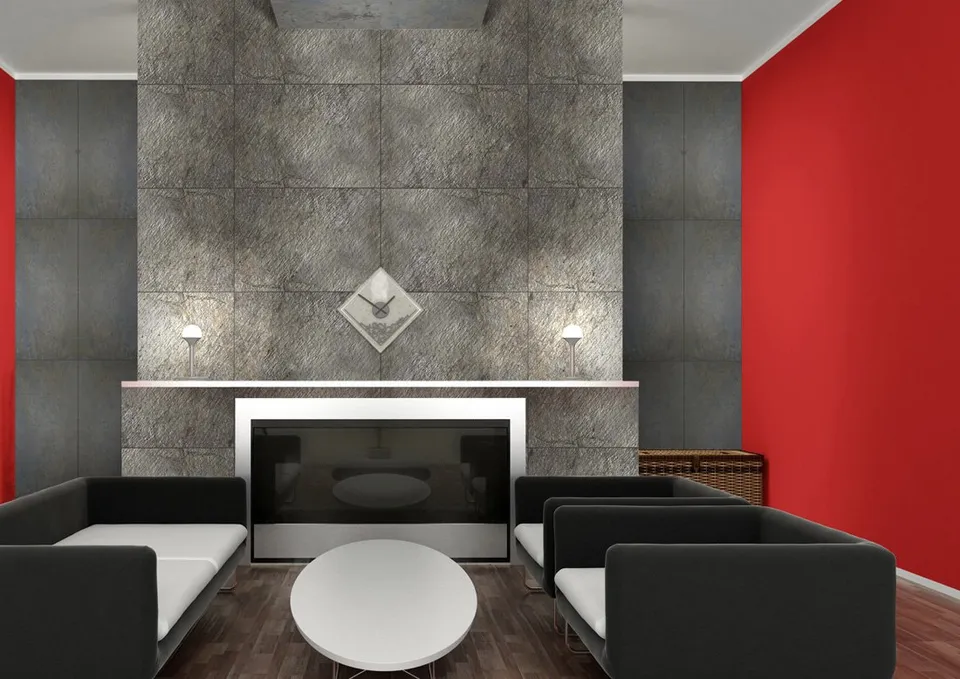 Interior walls and features