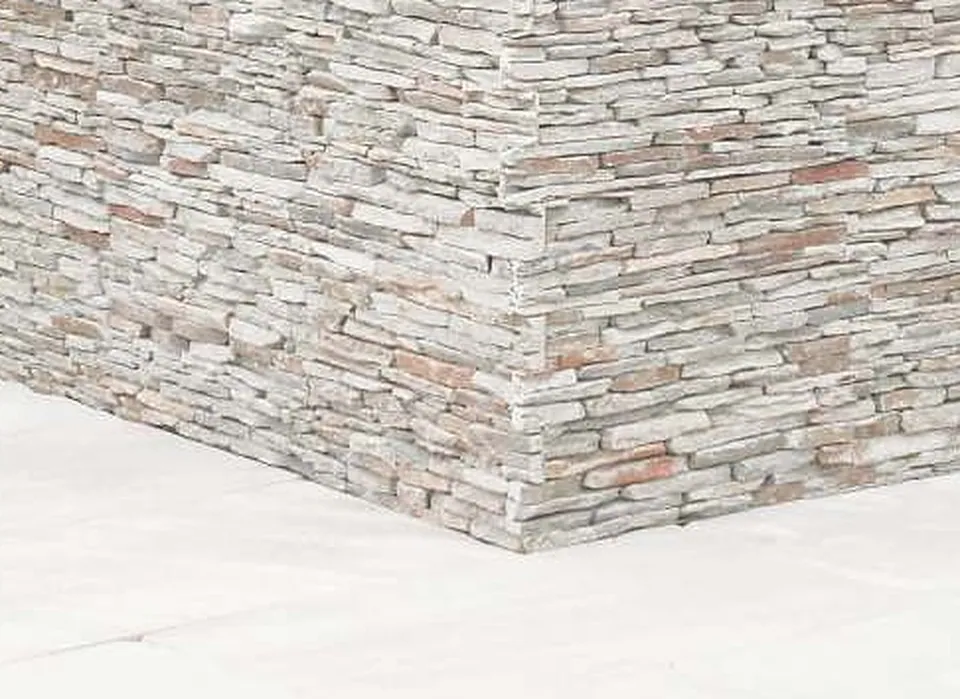 White Quartzite Rock Face Stackstone — photo 2