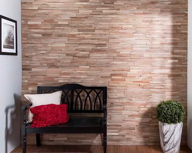 Emerald White Wood Wall Panels — photo 2